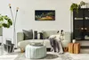 Wandbild Leinwand Bilder mit Uhr 60x30 Nacht Stadtstraße Produktbild-Vorschau 4