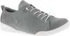 A studio shot of a single grey sneaker with white laces and a white sole. Produktbild-Vorschau
