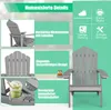 COSTWAY Sedia Adirondack con portabicchieri, sedia da Anteprima dell’immagine prodotto 3