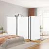 A bedroom scene with a white room divider set up. Náhled obrázku produktu
