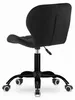 Silla de oficina negra, modelo NOTO VELVET Vista previa de la imagen del producto 6