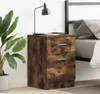 vidaXL Noční stolek Smoked Oak 38x35x56 cm výrobek ze dřeva Náhled obrázku produktu 1