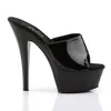 Pleaser – Plateau-Pantolette Kiss-201 in schwarz, Produktbild-Vorschau 5