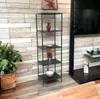 DanDiBo Stojaci regál čierny úzky kovový s 5 úrovňami Náhľad obrázku produktu 8