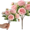 Bouquet artificiale con peonie rosa Anteprima dell’immagine prodotto 1