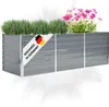 DELUKE® Hochbeet für Garten OSKAR Grau | 240x80x77cm | Produktbild-Vorschau 1