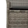 Gartenstühle mit Kissen 2 Stk. Grau Poly Rattan Massivholz Produktbild-Vorschau 8