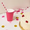 40x Getränkebecher Party/Pappbecher fuchsia 240ml Ø 74mm Produktbild-Vorschau 2