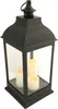 XXL Deko Laterne 60 cm mit 3 LED Kerzen flackernd Timer Produktbild-Vorschau 2