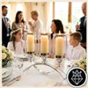 Chandelier Glamour Argent Verre Communion Photophore Grande Voir les images du produit 4