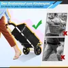 Clanmacy 3in1 Einkaufstrolley mit Rädern 40L bis 40 kg Produktbild-Vorschau 4