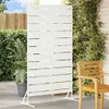 vidaXL Sichtschutz Weiß 100 x 50 x 180 cm Stahl Produktbild-Vorschau 2