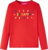 vidaXL Camicia a maniche lunghe da bambino rosso 104 Anteprima dell’immagine prodotto 7