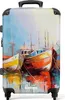 NoBoringSuitcases.com® Großer Koffer - Boote - Kunst - Produktbild-Vorschau 1
