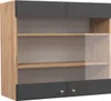 Küchenglasschrank Vicco Fame-Line Anthrazit-Gold 80 cm, Produktbild-Vorschau 1