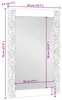vidaXL Specchio da parete marrone noce 70 x 50 cm in Anteprima dell’immagine prodotto 11