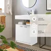 SMASH Badezimmer Waschbeckenunterschrank Weiß matt 63x55x29 Produktbild-Vorschau 9