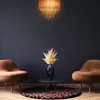 Relaxdays Deckenlampe Kristall, Lampenschirm aus Organza, Produktbild-Vorschau 2