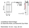 Verstellbarer Klemmträger für Klemmfix DUO-Rollos und Produktbild-Vorschau 2