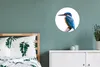 MuchoWow® Aluminium Wandkreis Eisvogel - Federn - Zweig - Produktbild-Vorschau 4