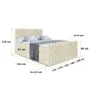 ALTDECOR Boxspringbett mit Fußteil, 2 Matratzen und Topper Produktbild-Vorschau 6