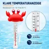 Schwimmendes Poolthermometer Kinder Pool Thermometer Krabbe Produktbild-Vorschau 4