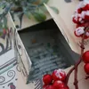 A close-up view of an open advent calendar with tea bags inside, decorated with festive elements like artificial berries. Produktbild-Vorschau