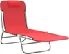 VidaXL 360182, Lounge, Stahl, Textil, Rot Produktbild-Vorschau 3