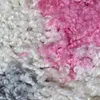Tapis Shaggy multicolore rose, gris et crème pour le salon Voir les images du produit 2