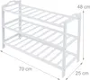 Półka na buty Relaxdays, wys. x szer. x gł.: 48 x 70 x 25 Podgląd zdjęcia produktu 4