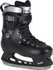 A studio shot of a single black ice skate. Produktbild-Vorschau