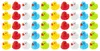 50er WELLGRO Badeenten Set – Gummienten Rubber Ducks für Produktbild-Vorschau 1