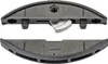 A top and bottom view of a Lamello Clamex P-14 connector. Produktbild-Vorschau