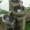 Outsunny Fontaine de jardin d'ornement zen 4 vasques débit Voir les images du produit 4