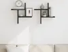vidaXL Étagères murales 2 pcs. noir imitation chêne Voir les images du produit 3