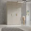 Kleiderschrank, Drehtürenschrank Kaschmir mit Ablageflächen und Kleiderstangen Breite 150 cm Produktbild-Vorschau