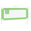 vidaXL Kleinkind-Bettschutzgitter Grün 180x25 cm Stoff Produktbild-Vorschau 10