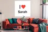 MuchoWow® Poster Ich liebe - Sarah - Mädchen 100x100 cm - Produktbild-Vorschau 2