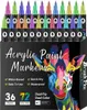 Acrylmarker – 72 Farben – 36 Stifte – Doppelspitze – Produktbild-Vorschau 1