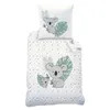 A bedding set with a koala pattern, including a pillowcase and a duvet cover. Produktbild-Vorschau