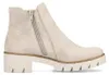 Stivaletti da donna Rieker, con zip, color beige, adatti Anteprima dell’immagine prodotto 26