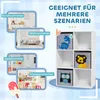 Weißes Kinder-Aufbewahrungsregal mit Würfeln und Schubladen Produktbild-Vorschau 8
