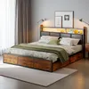A bedroom setting with a bed, curtains, and lamps. Produktbild-Vorschau