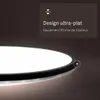 Plafonnier LED salle de bain projections d'eau plat, noir Voir les images du produit 3