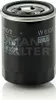 A black oil filter with white text and logos, placed on a white surface with a reflection. Anteprima dell’immagine prodotto