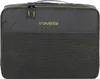 A dark gray packing cube with a mesh front panel and lime green accents. Produktbild-Vorschau