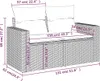 vidaXL Gartensofa mit Kissen 2-Sitzer Beige Poly Rattan Produktbild-Vorschau 16