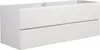 A white vanity cabinet with two drawers on top and two drawers on the bottom, shown from a three-quarter angle. Anteprima dell’immagine prodotto