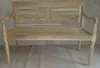 A wooden bench is displayed on a white and light gray surface. Produktbild-Vorschau