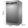 Heinner HDW-FSM45710AXD+++ Geschirrspüler, 10 Maßgedecke, 7 Produktbild-Vorschau 3